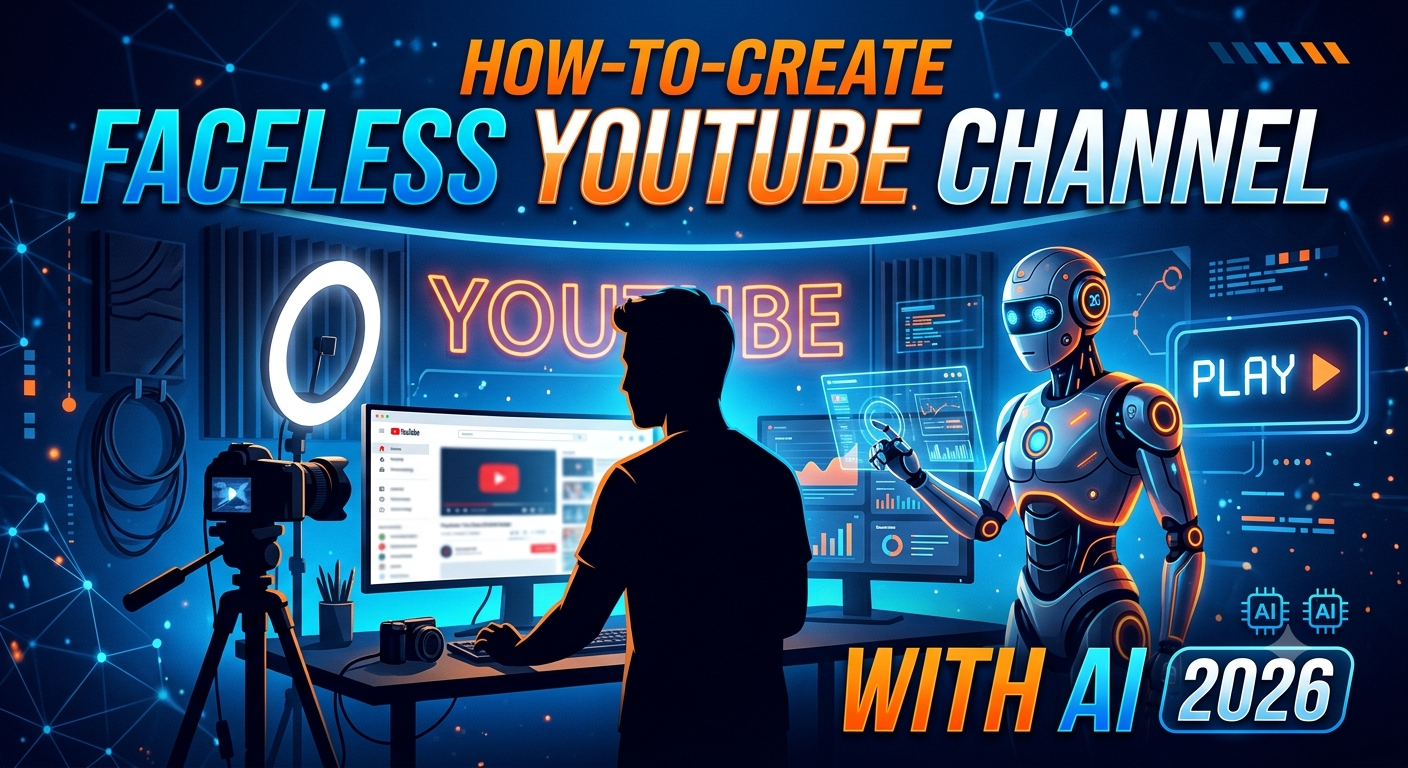 How to Create a Faceless YouTube Channel with AI thumbnail